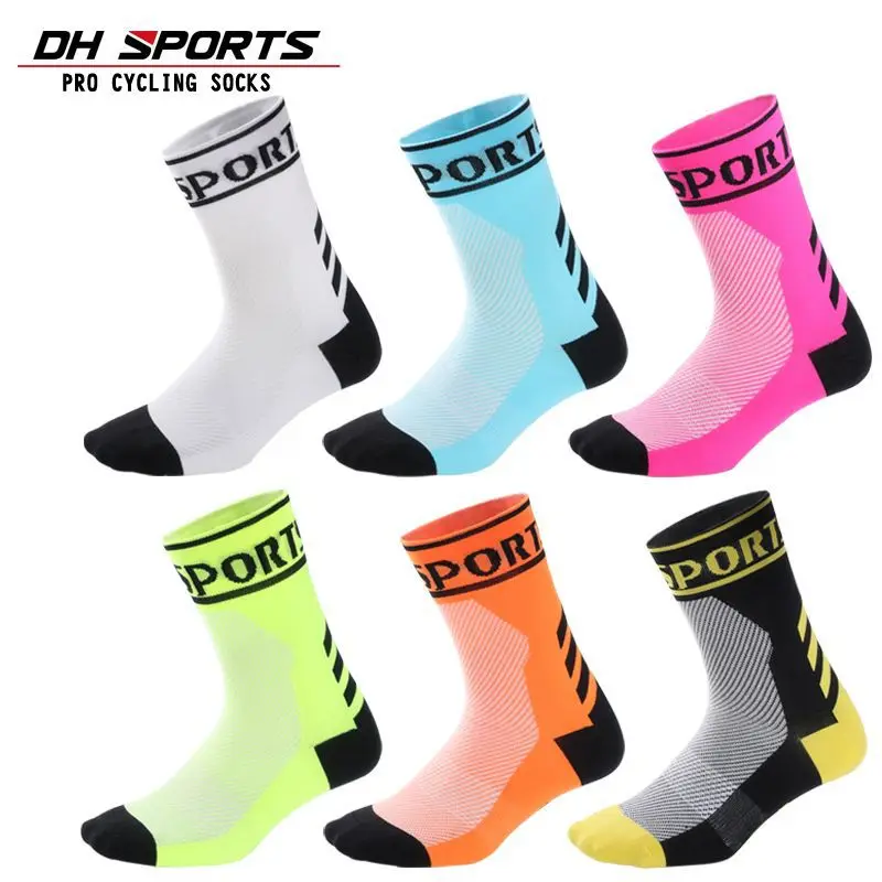 

Compression Cycling Socks Men Women Sport Socks Anti-slip Wear-resistant Running Socks Mid Stocking Basketball Football Socks