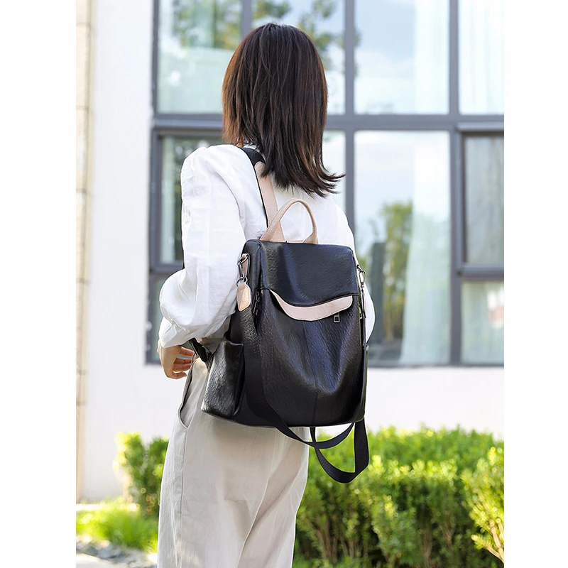 Женские кожаные рюкзаки высокого качества Sac Dos рюкзак для девочек Mochila Feminina большой емкости школьные рюкзаки для женщин