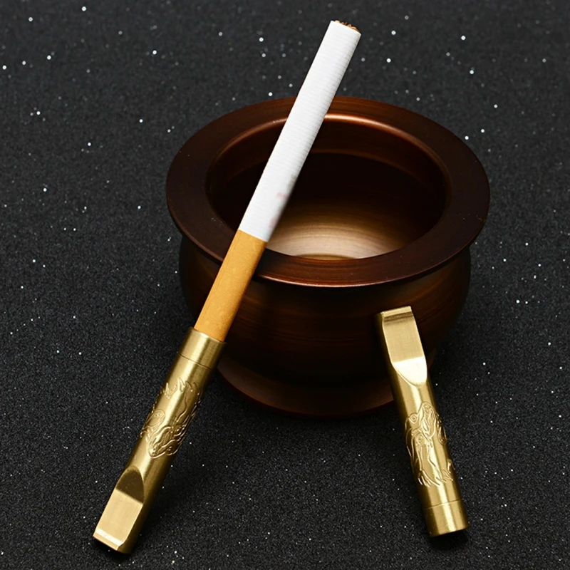 Латунные сигареты фильтр трубы для табачных сигарет держатель дыма трубка