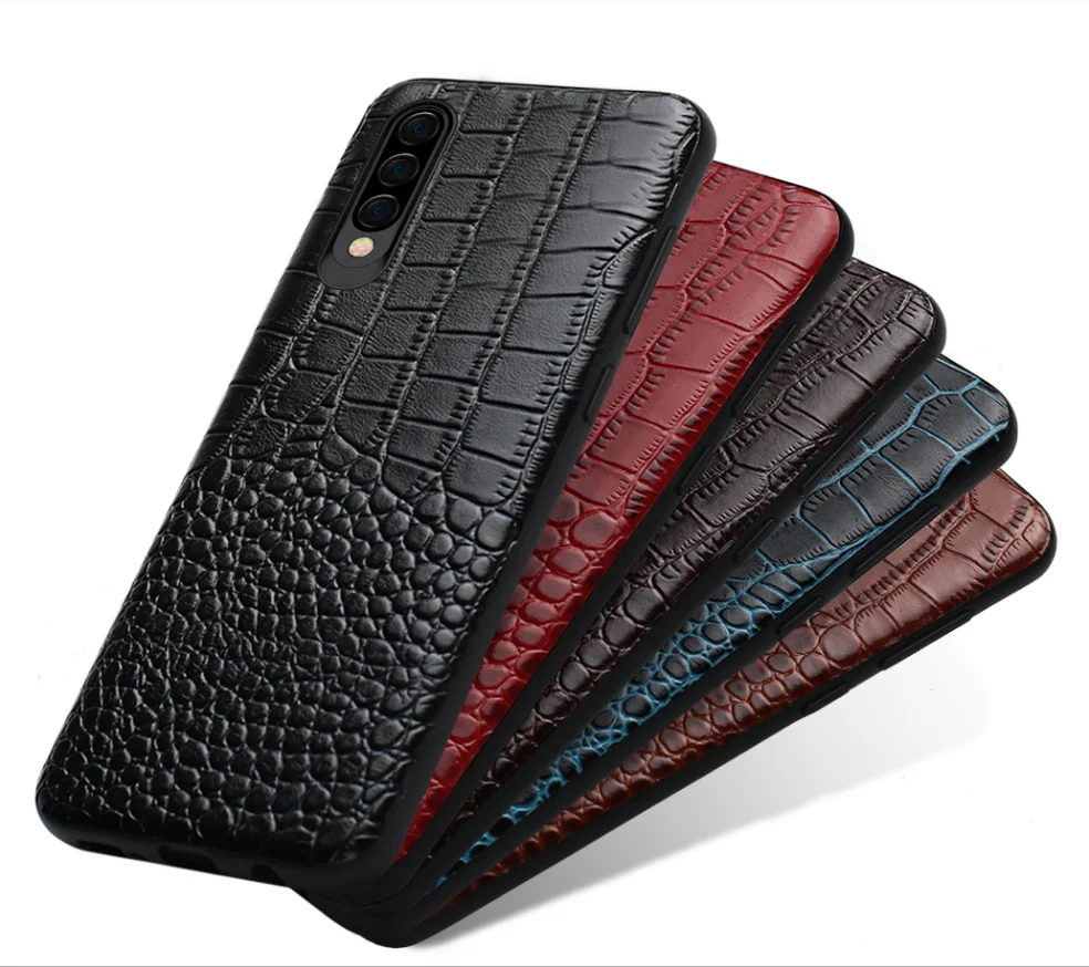 Чехол из натуральной крокодиловой кожи для телефона samsung galaxy A50 A70 A40 A20 Note 8 9 10 S8 S9 S10 plus
