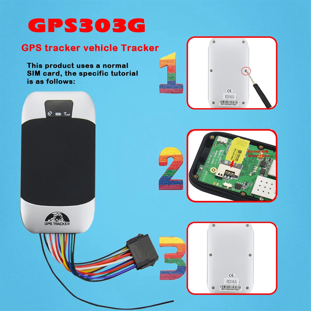 GPS трекер монитор безопасности 303G 3G отслеживание в режиме реального времени