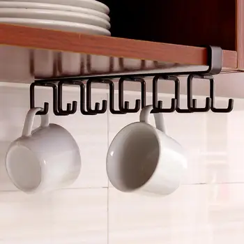 

Multifunction Mug Holder Under Cabinet 12 Hooks Coffee Cup Storage Hanger For Kitchen Any Thickness Of 0.8 Inch Or Less Shelves