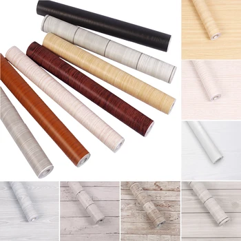 

Waterproof wallpaper Wood pattern stickers Self-Adhesive Doors Cabinet Desktop Decorative Sticker Home living room Decor