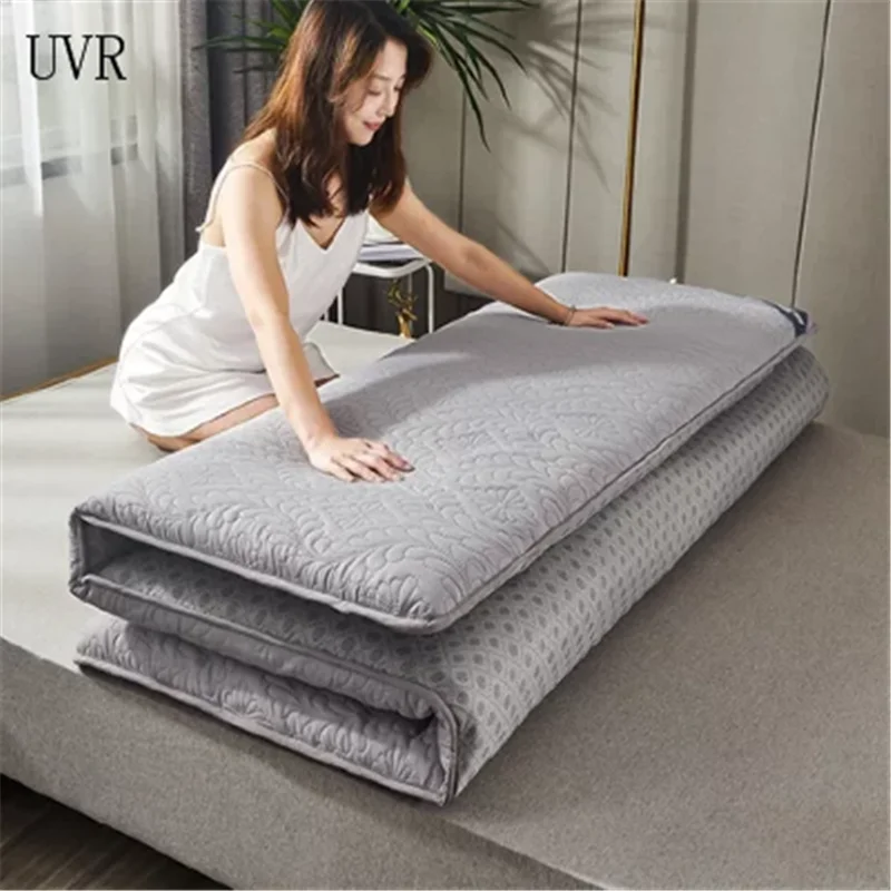 UVR Beautiful Tatami Floor Mat Pure Color Mattress Matte Quilted Practical Bed Soft Foldable | Мебель