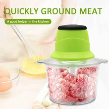 Electric Chopper Food-Processor Automatic Slicer Mincer Meat-Grinder Kitchen-Tools Stainless-Steel