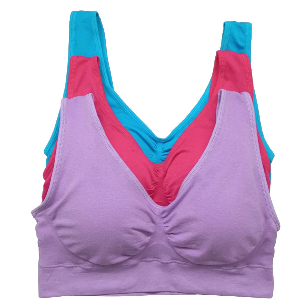 Wanita Seksi Shockproof untuk Olahraga Yoga Bra Peregangan Push Up Padded Yoga Kebugaran