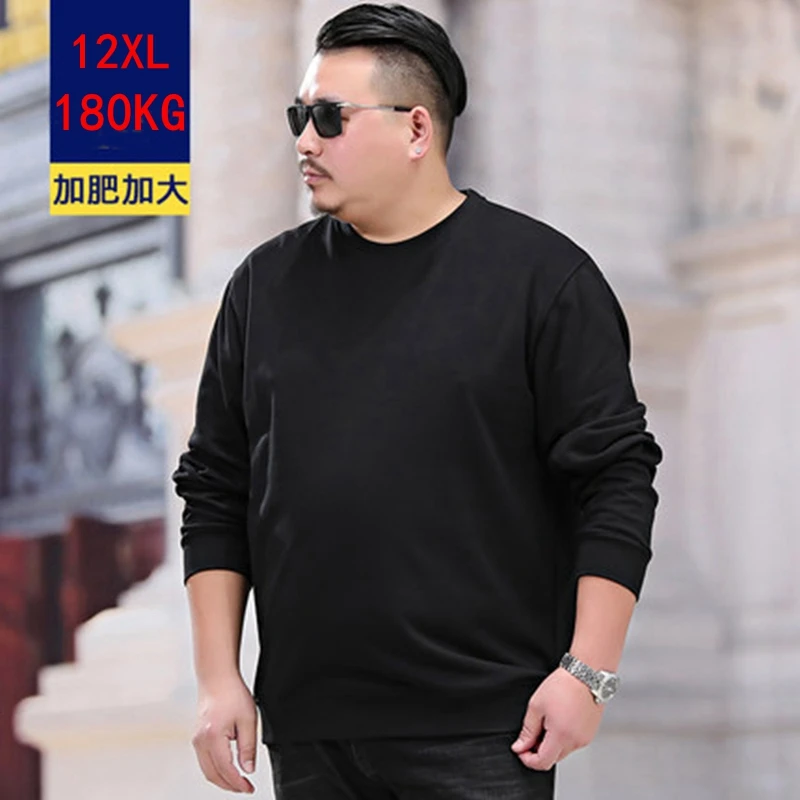 Футболка мужская большого размера плюс 7XL 8XL 9XL 10XL 11XL 12XL с длинным рукавом и