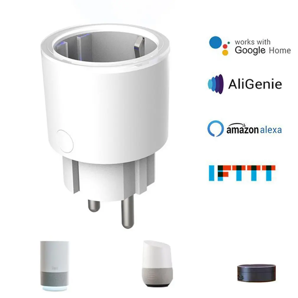 Tp22 мини умная розетка совместима с Alexa Google Assistant Ifttt 2,4 ГГц Wifi с поддержкой дистанционного управления умная розетка