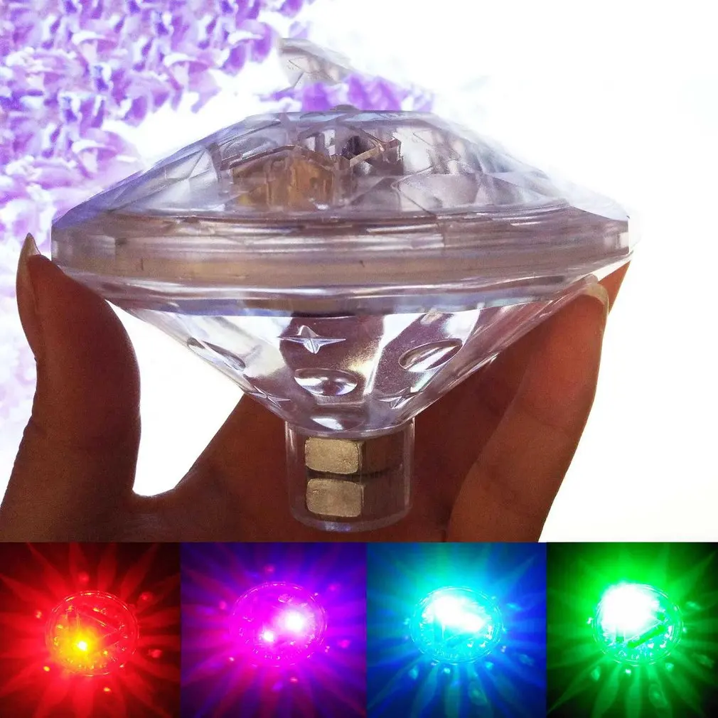 Светодиодный светильник для ванной для малышей, цветная плавающая лампа для воды, подводный светильник для бассейна, особенный Алмазный внешний вид, игрушка для ванной