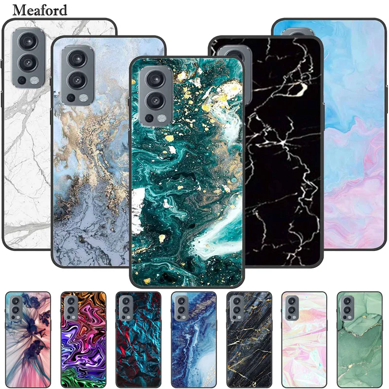 For Oneplus Nord 2 Case Luxury Silicone TPU Soft Cover Phone Case for