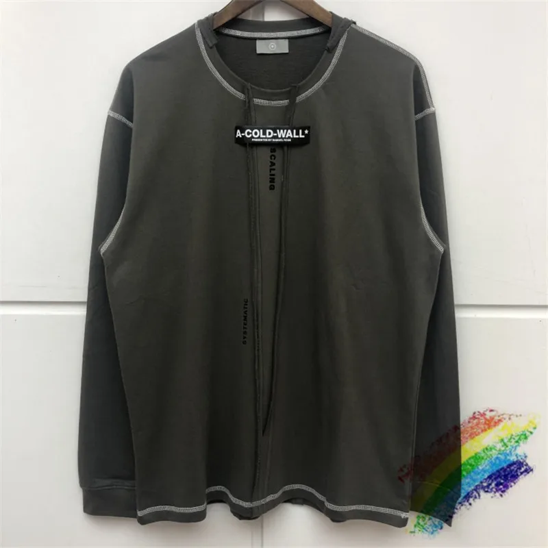 

Loose A-COLD-WALL T-Shirts Men Women High Quality A COLD WALL Streetwear Long sleeve Tees Mens ACW Short Sleeve T Shirt