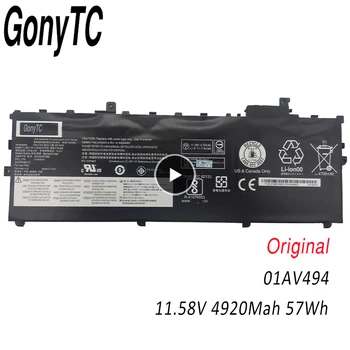 

GONYTC 01AV494 11.58V 57WH 01AV494 original 01AV494 laptop Battery For Lenovo Thinkpad X1 Carbon SB10K97586 x1CARBON 01AV430