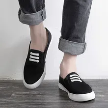 Весенне-осенняя модная мужская обувь на плоской подошве; прогулочная обувь; парусиновые мужские эспадрильи; лоферы; легкий износостойкий резиновый холст; обувь; L2-10