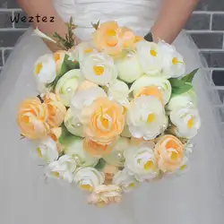 Свадебный букет из роз искусственный свадебный букет роз, платье подружки невесты, свадебные аксессуары цветочное мыло SPH114
