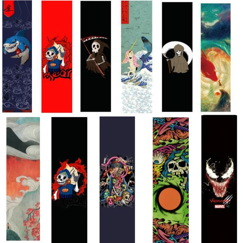 Skateboard Accessories Skateboard Sandpaper Skateboard Grip Tape 84*23cm Double Rocker Skateboard Sandpaper for Skateboard Deck