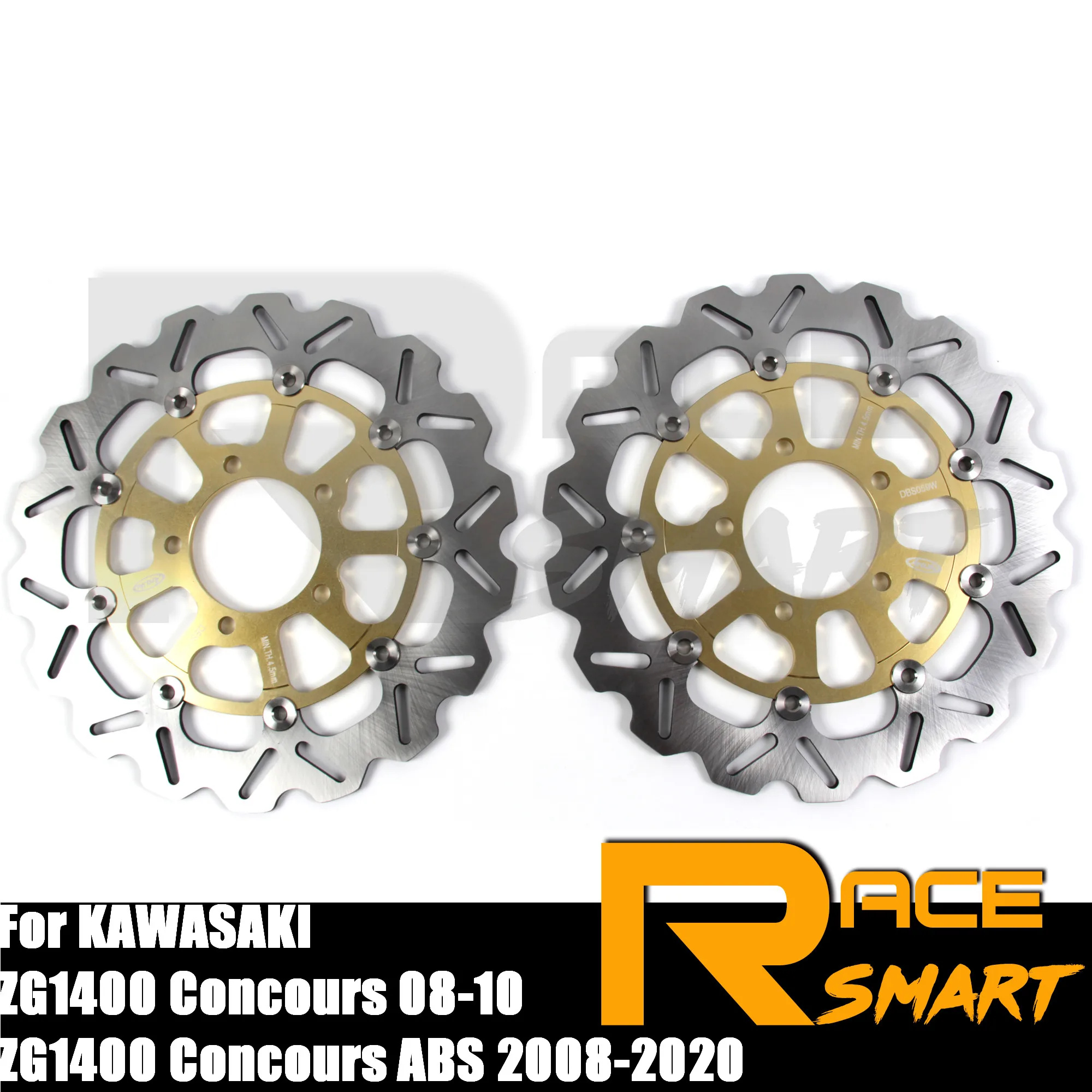 

ZG 1400 Concours 2008-2010 Motorcycle CNC Front Brake Discs Disk Rotor For KAWASAKI ZG1400 Concours ABS 08-20 2010 2011 2012-19