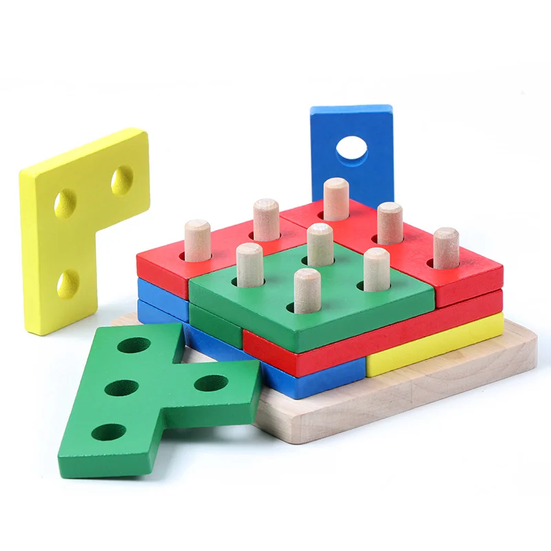 DIY wooden building blocks toy Think Build Play
