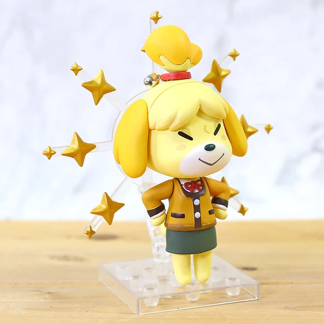 386 Animal Crossing Isabelle PVC Action Figures Q.ver 386 Anime Animal Figurine Toy Diorama Model toy 1