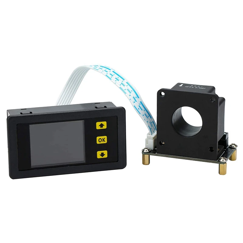 ChargeDischarge Monitor 090V 100A DC Ammeter Voltmeter LCD Display