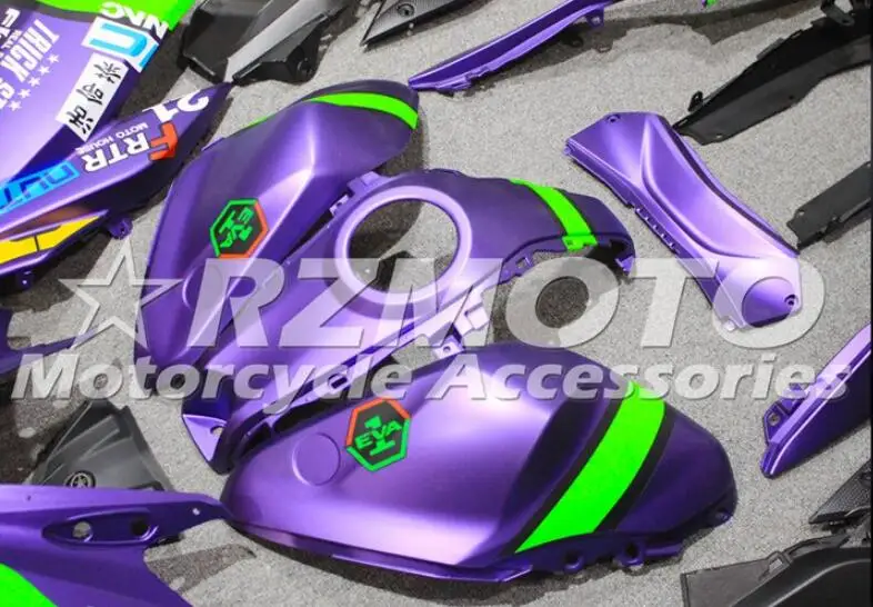 Качество OEM Новое ABS обтекатель комплект подходит для YAMAHA YZF-R3 14 15 16 YZF R3 R25 Полный обтекатели Фиолетовый матовый