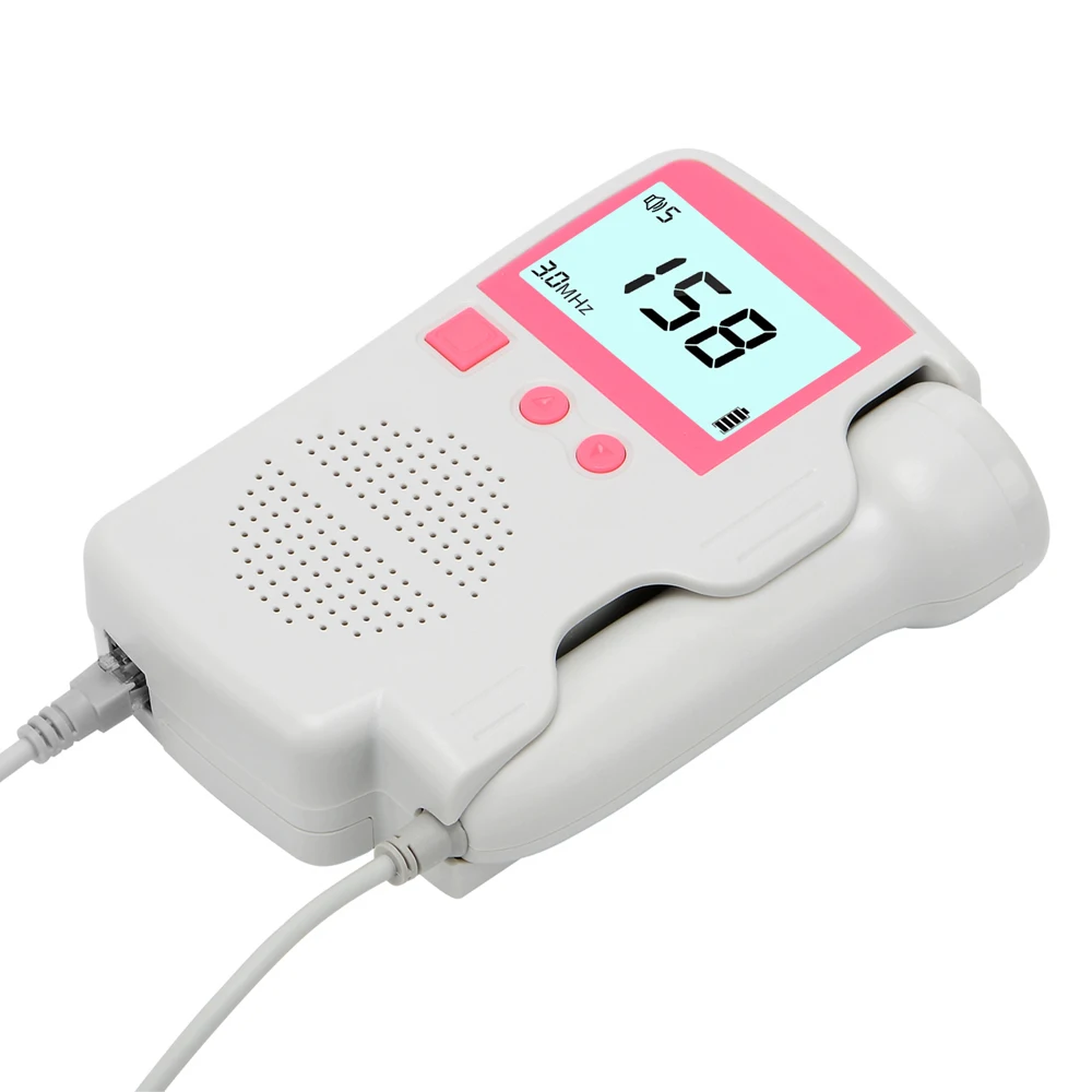 Upgraded 3.0MHz Doppler Fetal Heart rate Monitor Home Pregnancy Baby