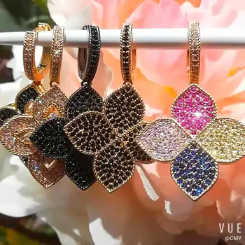 

missvikki Romantic Sweet Lucky Clover Pendant Necklace Jewelry Set For Women Girl Daily Trendy Bridal Party Show Jewelry Sets