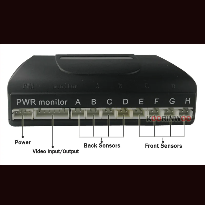Koorinwoo HD 8 Parking Sensors Back/White/Grey