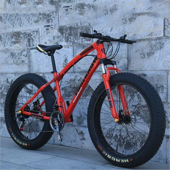 

26 * 4.0 Fat Bike Beach Snowmobile Mountain Bike Super Wide Tires Sports Cycling Bicycle Speed Off Road Beach Mountain Bike