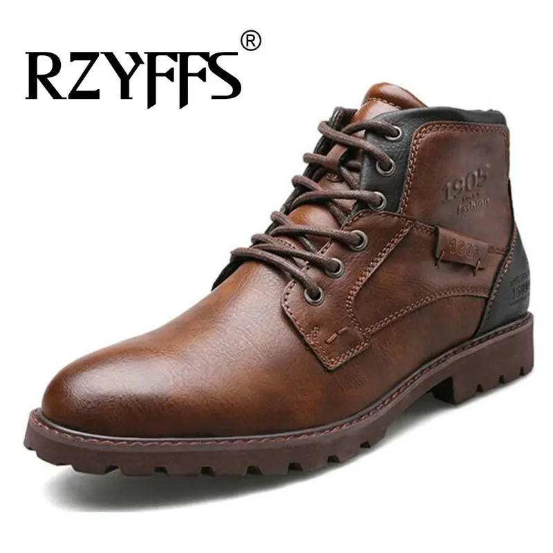 

Autumn winter NEW Men Boots Vintage Style Men short Motorcycle Boots Fashion Street Male Footwear Single Ankle Boots A53-71