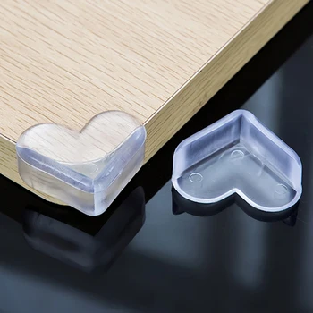 

4Pcs Love Heart Shape Child Safety Corner Protector Soft PVC Desk Table Guard Edge Protection Cover Safe Cushion