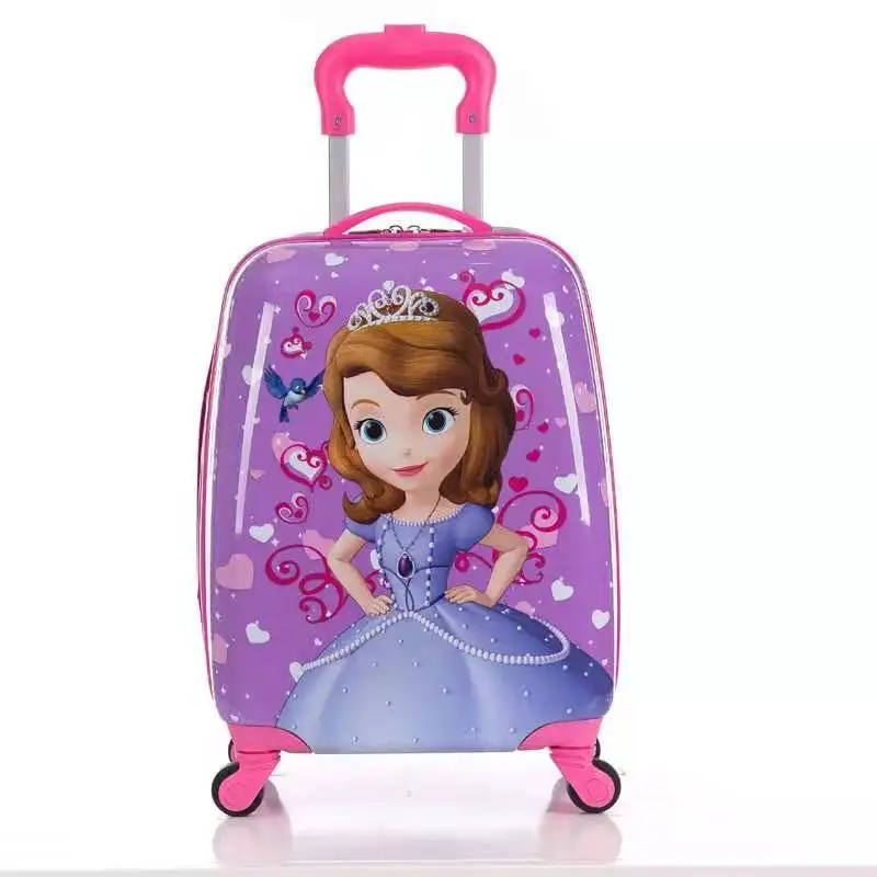 18 travel suitcase 1" Дорожный чемодан на колесиках, подарок для ребенка, чемодан для скутера, сумка для скейтборда на колесиках, сумка для ленивого багажа для детей, мультяшная сумка на колесиках - Цвет: 18 travel suitcase