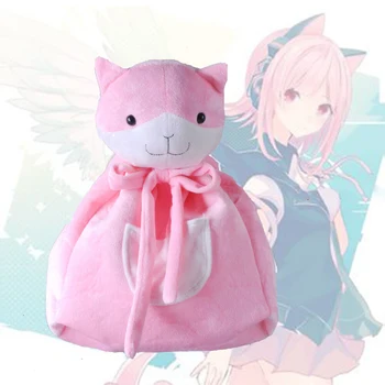 

Anime Danganronpa Nanami ChiaKi Girls Lolita Pink Cute Cat Shoulder Bag Backpack Cosplay Plush Kawaii knapsack