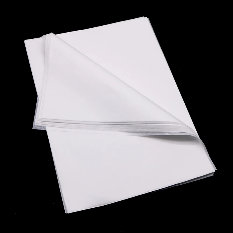 100 hojas/lote A4 translúcido de documentos de papel de tejido marcador regalo envoltura de fruta papeles regalo Floral Material de embalaje