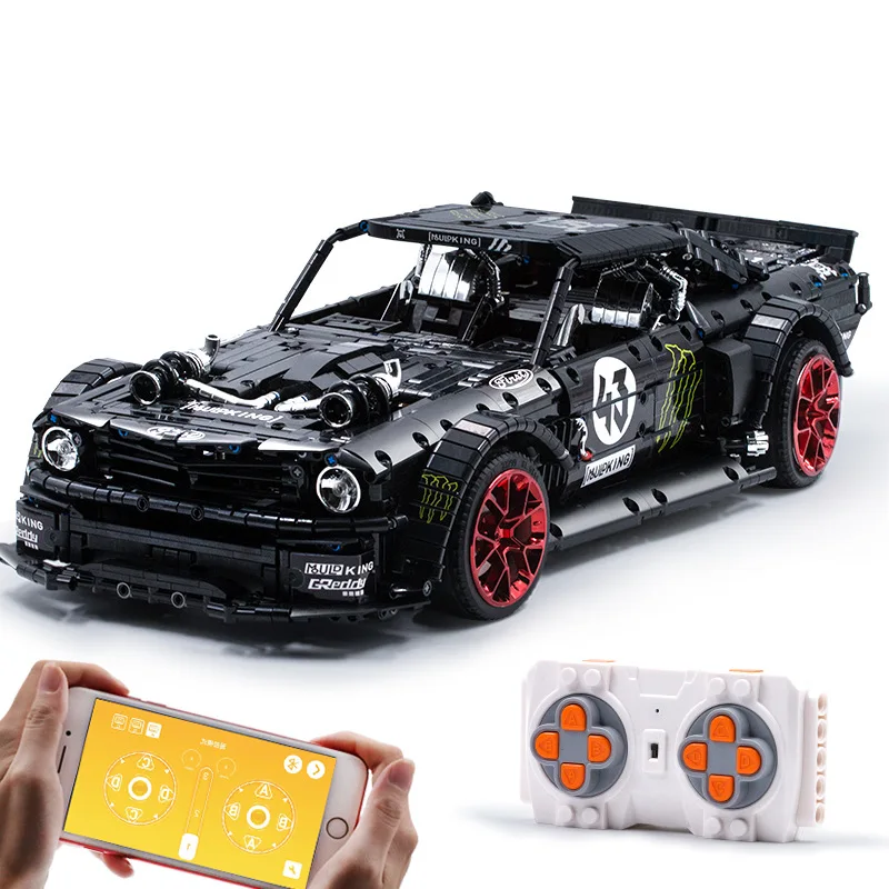 

Technic Series APP RC Car Building Blocks Remote Control Bricks Ford Mustang Hoonicorn Model For Kids Toys Children Gift