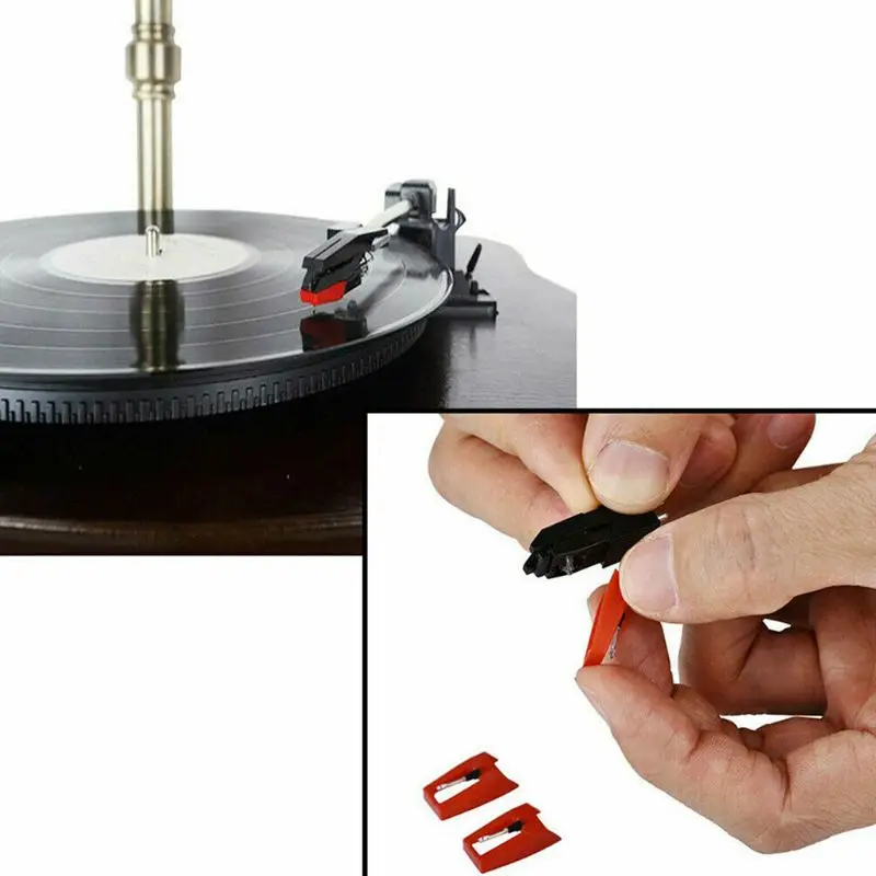 

5PCS Replaced Aluminum Record Player Needle Stylus for Turntable Repair Parts