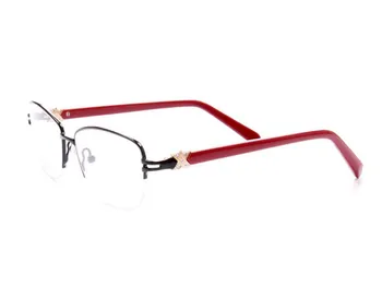 

Women Retro Stainless Steel Half Rim Progressive Multi-focal Lens Eyewear Frame Anti-reflective Reading Glasses Women Spectacle