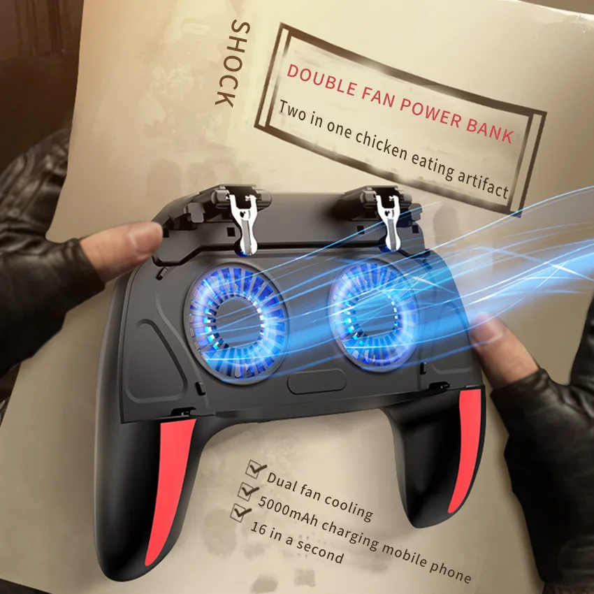 Gadget Popular do Jogo do H10 Pubg fã Gêmeo Radiador do Telefone Móvel Punho do Jogo - Image 4