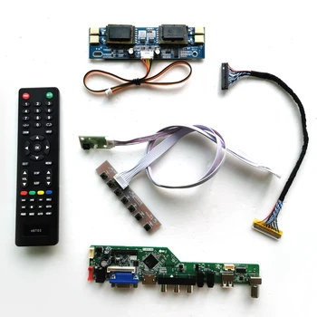 

For CLAA170EA09/CLAA170ES01 Audio HDMI VGA USB monitor panel 4CCFL 30Pin LVDS 1280*1024 17" LCD display controller card DIY kit