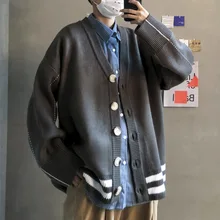 Новинка зимы, Корейская версия, европейский и американский стиль, Свободный Повседневный свитер Харадзюку с принтом, пальто