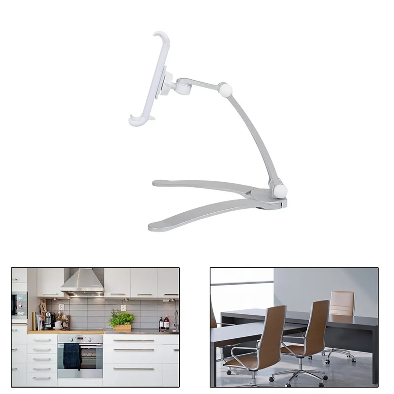 

Universal Wall Desk Tablet Stand Digital Kitchen Mount Stand Fit Rotating Tablet Metal Bracket Smartphones Holders