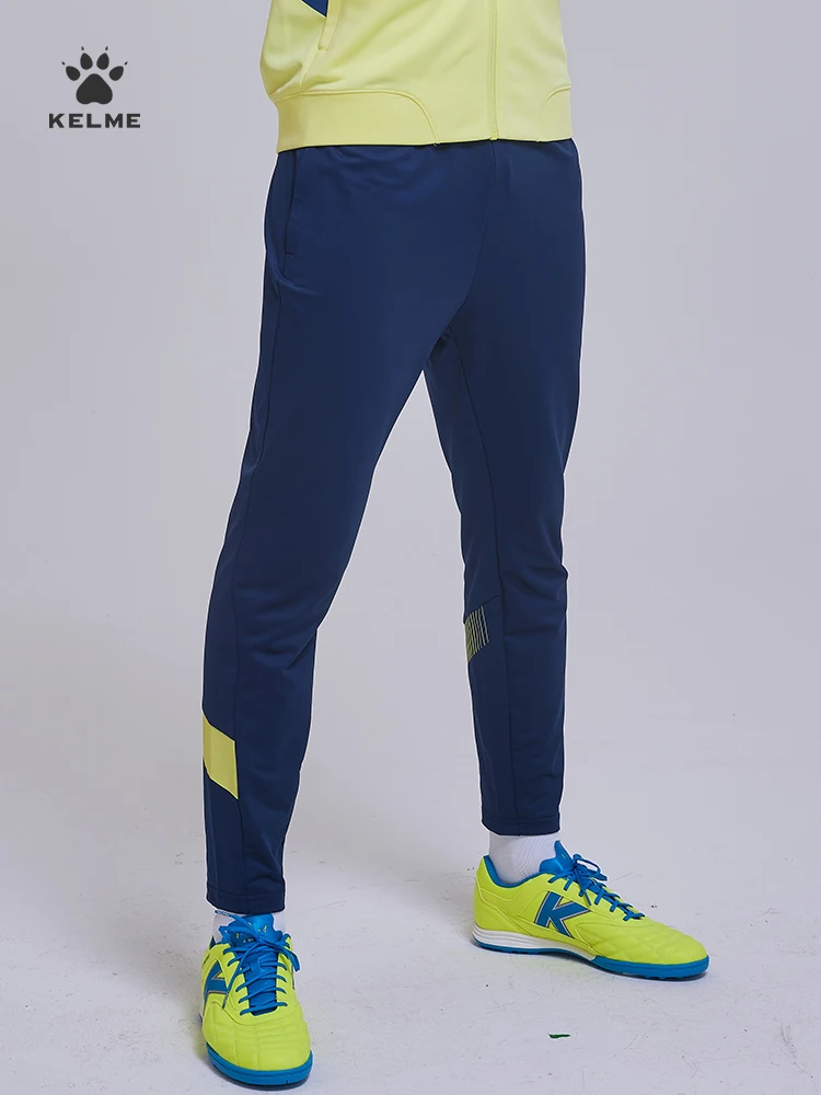Men's Football Training Leg Pants KELME Official Flagship Sports Trousers Running High Stretch Fitness Pants 8161CK1003 For Sports Leggings Football Training Kit