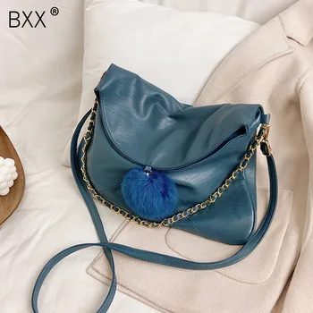 

[BXX] High Capacity PU Leather Crossbody Bags For Women 2020 Classic Shoulder Handbags Women's Trend Chain Travel Hand Bag HO980