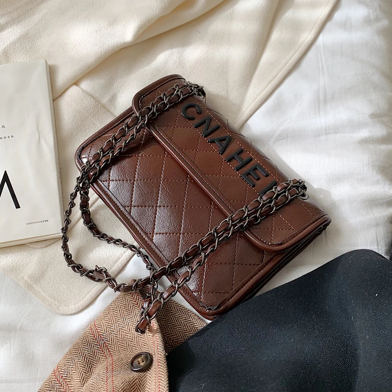 IVog Новое поступление повседневные женские маленькие сумки через плечо сумки с цепочкой геометрические ручные сумки для женщин