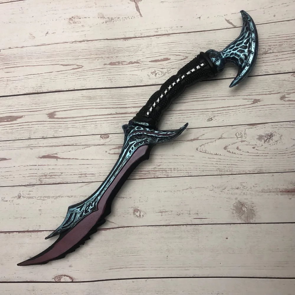 1: 1 Vyse Scythe Weapon Cosplay Wow Anti Wizard Elf Game Anime Role Play Halloween Gift Cos PU Security 50cm sword 2