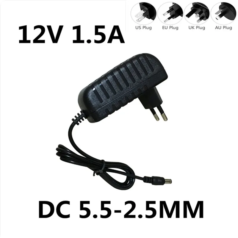 DC 12V 1.5A переключение Питание домашний адаптер питания переменного тока 100V 240V для