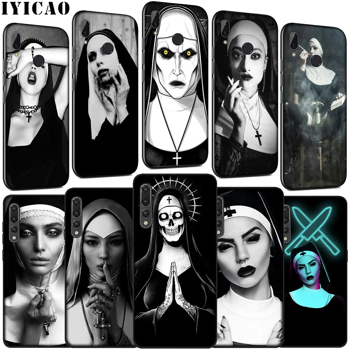 IYICAO Sister Nun Мягкий силиконовый чехол для Huawei P30 P20 Pro P10 P9 Lite Mini 2017 2016 P Smart Z Plus 2019 |