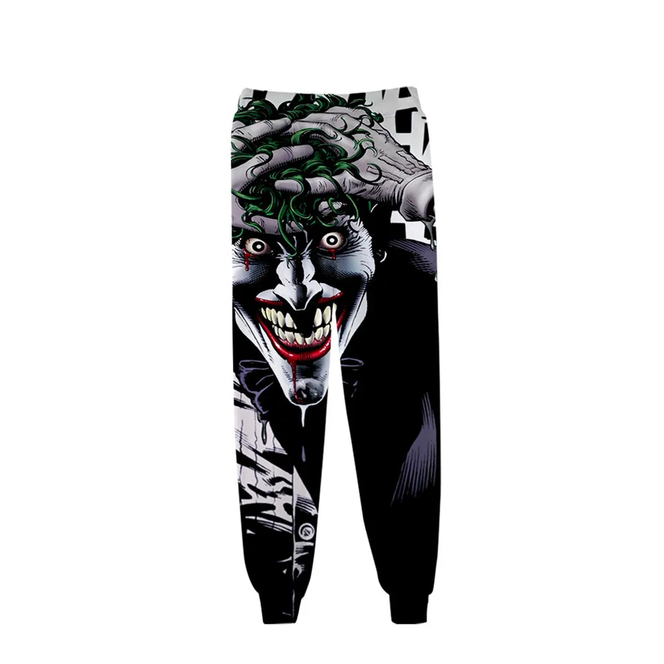 HAHA Joker 3D печатные спортивные штаны на Хэллоуин с принтом сумасшедшей улыбки повседневные штаны для бега теплые спортивные штаны уличная Мужская/Женская Брюки