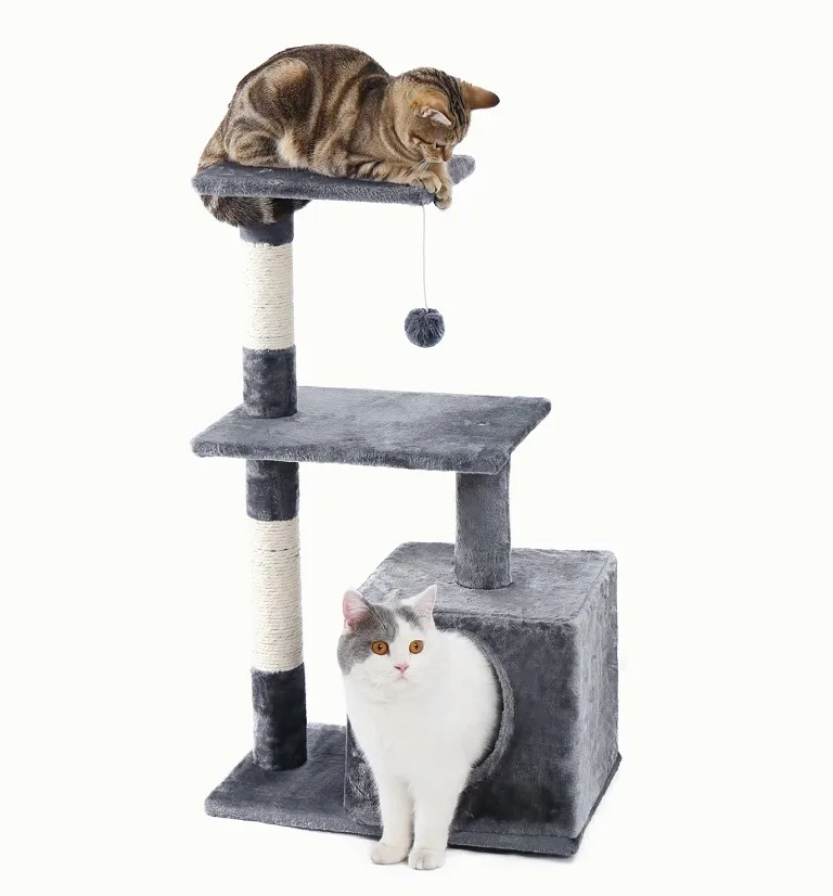 0420Gray Speedy Pet многофункциональное кресло креативный кубический домик с когтеточкой съемные подушечки для питомцев кошачье дерево с шариком - Цвет: 0420Gray