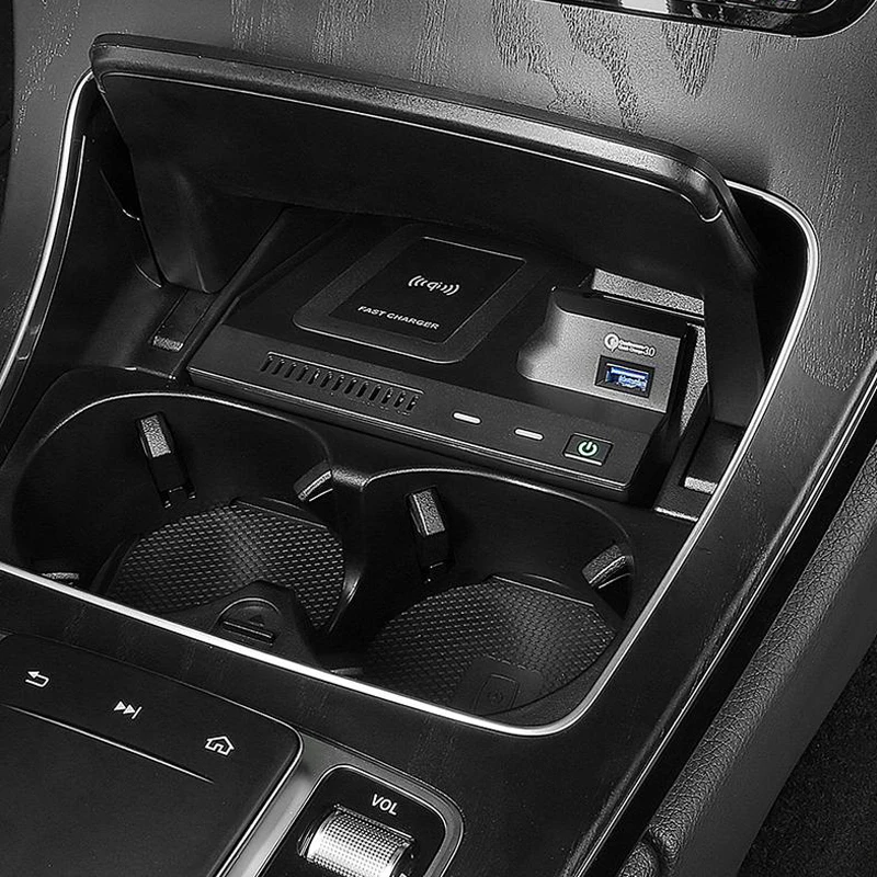 Car Wireless Charger For Mercedes Benz W205 X253 AMG C43 C63 GLC43