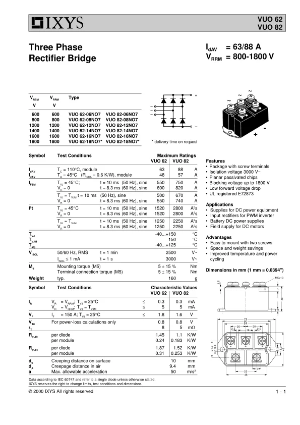VUO82-16N07 VUO82-16No7 модуль